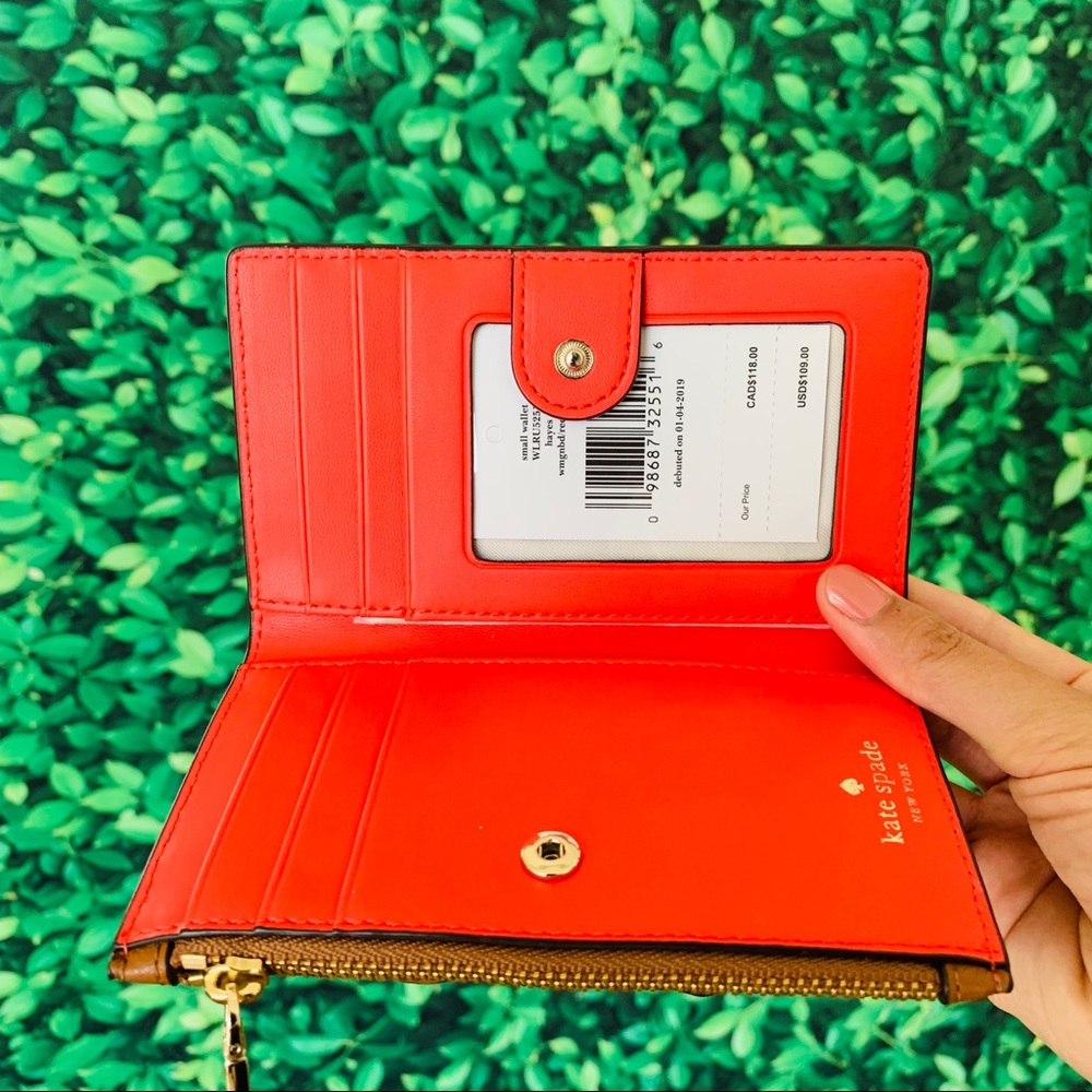 Kate Spade Hayes Small Wallet Tassel warm Ginger - Picture 7 of 7